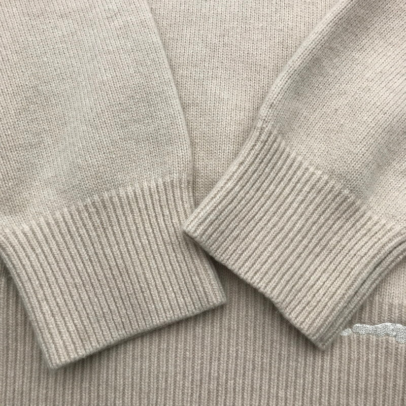 【中古品】【メンズ】 ADER ERROR アーダーエラー BKAFWLK07OT2 21AW LOGO SWEATER ロゴ セーター BEIGE SIZE:A2 ※細かい毛の付着あり 141-260717-io-24-fuzh 万代Net店