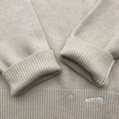 【中古品】【メンズ】 ADER ERROR アーダーエラー BKAFWLK07OT2 21AW LOGO SWEATER ロゴ セーター BEIGE SIZE:A2 ※細かい毛の付着あり 141-260717-io-24-fuzh 万代Net店