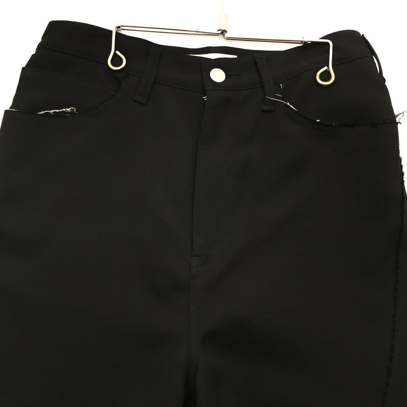 【中古品】【メンズ】 JIEDA ジエダ JIE-ST12 CUTTING OVER PANTS カッティング オーバー パンツ BLACK SIZE:1 ※スレ・ほつれあり 151-260717-io-21-fuzh 万代Net店