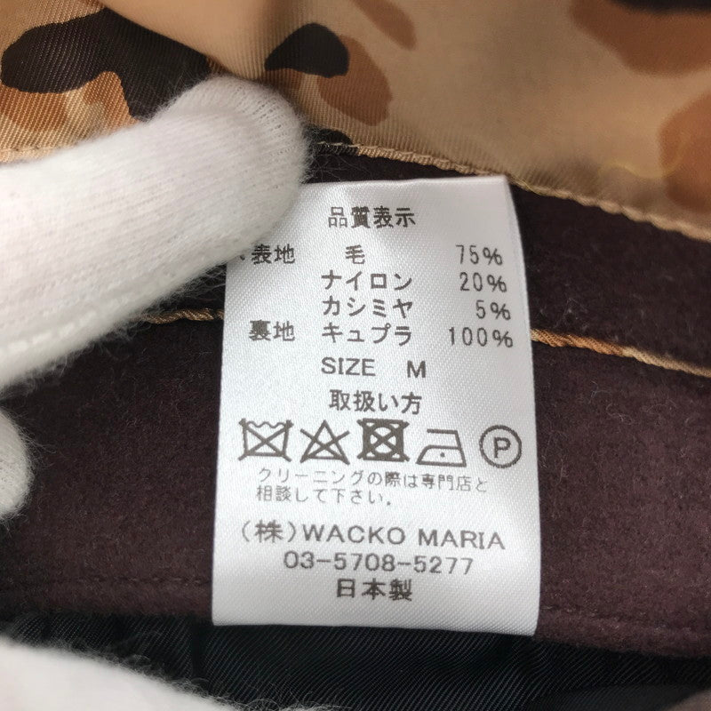 【中古品】【メンズ】 WACKO MARIA ワコマリア BAL COLLAR COAT コート ロングコート BROWN SIZE:M ※毛・繊維の付着あり 140-260717-io-32-fuzh 万代Net店