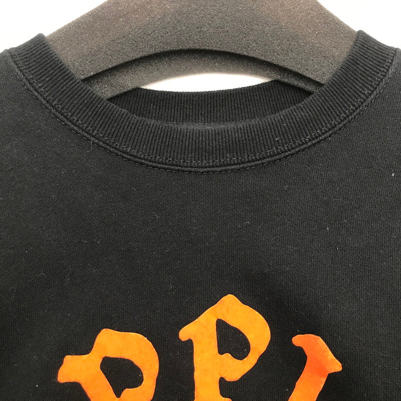 【中古品】【メンズ】 APPLEBUM アップルバム "3 STARS" CREW SWEAT クルーネック スウェット トレーナー BLACK SIZE:L ※一部プリントの端剥がれ 142-260717-io-28-fuzh 万代Net店