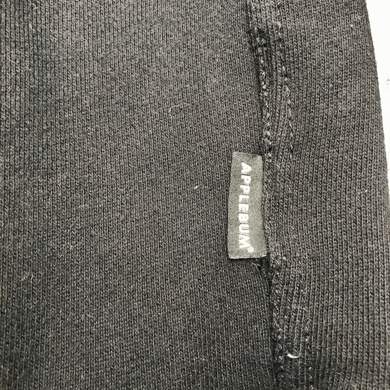 【中古品】【メンズ】 APPLEBUM アップルバム "3 STARS" CREW SWEAT クルーネック スウェット トレーナー BLACK SIZE:L ※一部プリントの端剥がれ 142-260717-io-28-fuzh 万代Net店