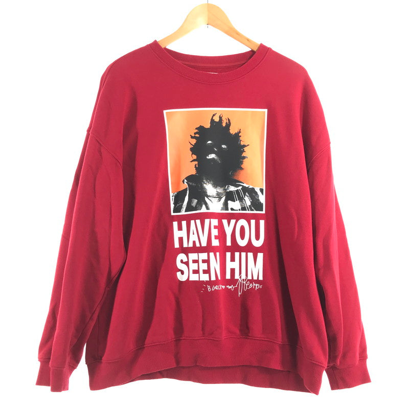 【中古品】【メンズ】 TIGHTBOOTH タイトブース KILLER BONG HAVE YOU CREW SWEAT クルーネック スウェット RED SIZE:L 142-260717-io-31-fuzh 万代Net店