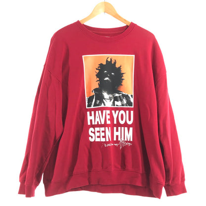 【中古品】【メンズ】 TIGHTBOOTH タイトブース KILLER BONG HAVE YOU CREW SWEAT クルーネック スウェット RED SIZE:L 142-260717-io-31-fuzh 万代Net店