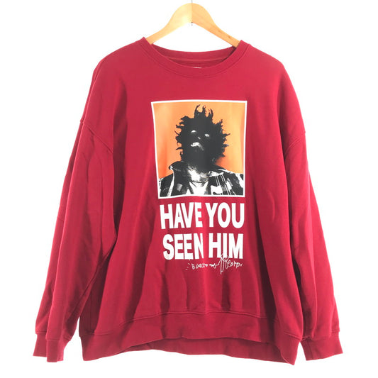 【中古品】【メンズ】 TIGHTBOOTH タイトブース KILLER BONG HAVE YOU CREW SWEAT クルーネック スウェット RED SIZE:L 142-260717-io-31-fuzh 万代Net店