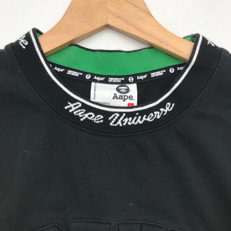 【中古品】【メンズ】 A BATHING APE ベイシングエイプ AAPTEM1659XXO AAPE FANCY MAIN TEE Tシャツ BLACK SIZE:L ※首元ヨレあり 142-260717-io-29-fuzh 万代Net店