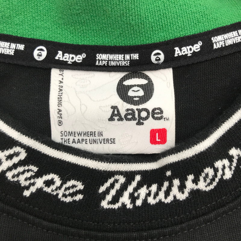 【中古品】【メンズ】 A BATHING APE ベイシングエイプ AAPTEM1659XXO AAPE FANCY MAIN TEE Tシャツ BLACK SIZE:L ※首元ヨレあり 142-260717-io-29-fuzh 万代Net店