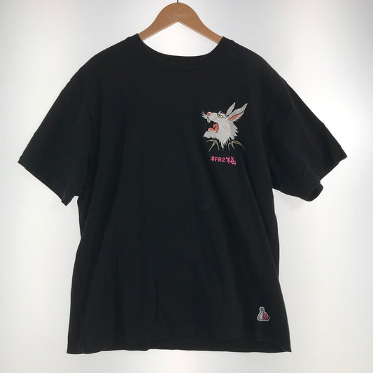【中古品】【メンズ】 #FR2 スーベニアウサギ TEE Tシャツ BLACK SIZE:FREE ※毛玉あり 142-260717-io-27-fuzh 万代Net店