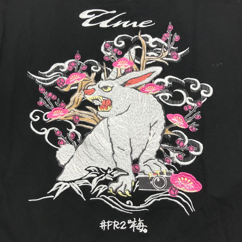 【中古品】【メンズ】 #FR2 スーベニアウサギ TEE Tシャツ BLACK SIZE:FREE ※毛玉あり 142-260717-io-27-fuzh 万代Net店