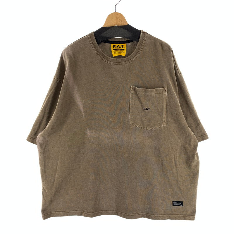 【中古品】【メンズ】 FAT エフエーティー F32320-CT06 FIGAMENT TEE 半袖Tシャツ オーバーサイズ ブランド 古着 142-260920-gm-20-fuzh サイズ：M カラー：ブラウン 万代Net店
