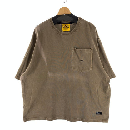 【中古品】【メンズ】 FAT エフエーティー F32320-CT06 FIGAMENT TEE 半袖Tシャツ オーバーサイズ ブランド 古着 142-260920-gm-20-fuzh サイズ：M カラー：ブラウン 万代Net店