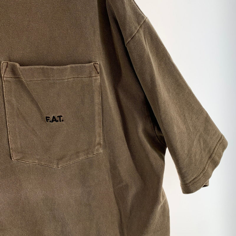 【中古品】【メンズ】 FAT エフエーティー F32320-CT06 FIGAMENT TEE 半袖Tシャツ オーバーサイズ ブランド 古着 142-260920-gm-20-fuzh サイズ：M カラー：ブラウン 万代Net店