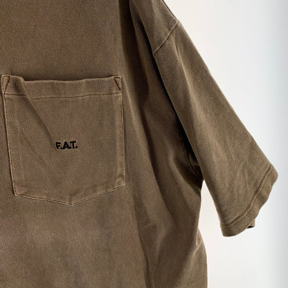 【中古品】【メンズ】 FAT エフエーティー F32320-CT06 FIGAMENT TEE 半袖Tシャツ オーバーサイズ ブランド 古着 142-260920-gm-20-fuzh サイズ：M カラー：ブラウン 万代Net店