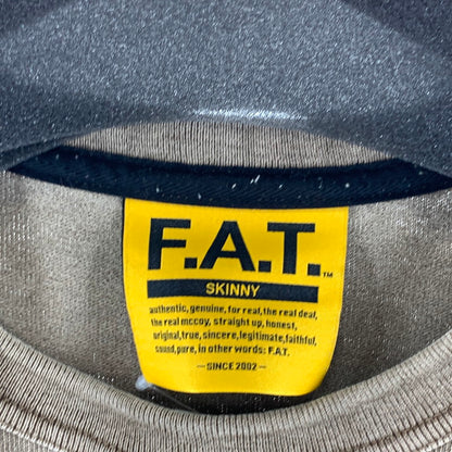 【中古品】【メンズ】 FAT エフエーティー F32320-CT06 FIGAMENT TEE 半袖Tシャツ オーバーサイズ ブランド 古着 142-260920-gm-20-fuzh サイズ：M カラー：ブラウン 万代Net店