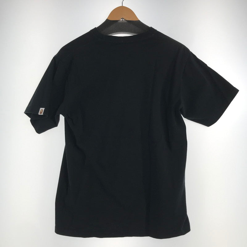 【中古品】【メンズ】 A BATHING APE ベイシングエイプ 001TEK701018F HORROR MAD FACE TEE Tシャツ BLACK SIZE:L ※毛の付着・ほつれあり 142-260717-io-25-fuzh 万代Net店