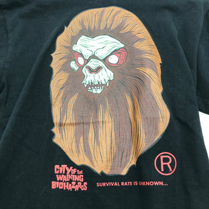 【中古品】【メンズ】 A BATHING APE ベイシングエイプ 001TEK701018F HORROR MAD FACE TEE Tシャツ BLACK SIZE:L ※毛の付着・ほつれあり 142-260717-io-25-fuzh 万代Net店