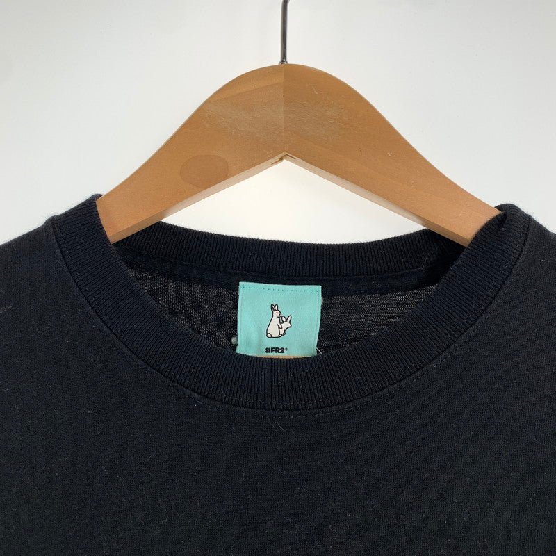 【中古品】【メンズ】 FR2 エフアールツー 月桃 TEE Tシャツ BLACK SIZE:L　※使用感有・タグ切り取り跡・汚れあり 142-260719-io-22-fuzh 万代Net店