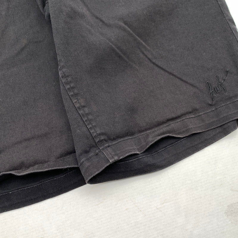 【中古品】【メンズ】 HUF ハフ ショートパンツ ハーフパンツ ボトムス ブランド 古着 153-260808-gm-37-fuzh サイズ：32 カラー：ブラック 万代Net店