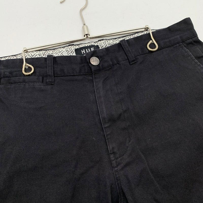 【中古品】【メンズ】 HUF ハフ ショートパンツ ハーフパンツ ボトムス ブランド 古着 153-260808-gm-37-fuzh サイズ：32 カラー：ブラック 万代Net店