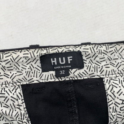 【中古品】【メンズ】 HUF ハフ ショートパンツ ハーフパンツ ボトムス ブランド 古着 153-260808-gm-37-fuzh サイズ：32 カラー：ブラック 万代Net店