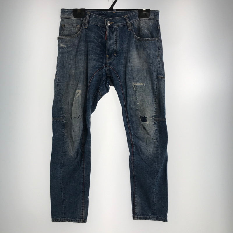 【中古品】【メンズ】 DSQUARED2 ディースクエアード S74LA0395 DENIM デニム パンツ ジーンズ ボトムス 古着 152-260729-mh-05-fuzh サイズ：48 カラー：ブルー 万代Net店