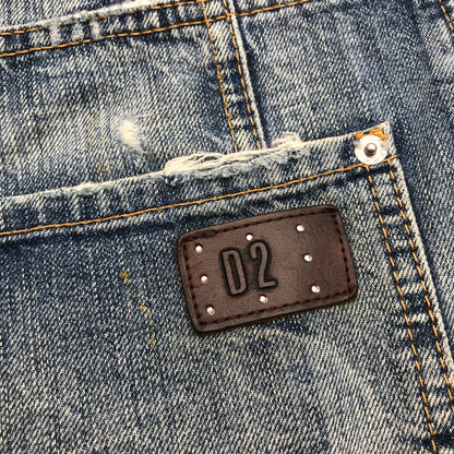 【中古品】【メンズ】 DSQUARED2 ディースクエアード S74LA0395 DENIM デニム パンツ ジーンズ ボトムス 古着 152-260729-mh-05-fuzh サイズ：48 カラー：ブルー 万代Net店