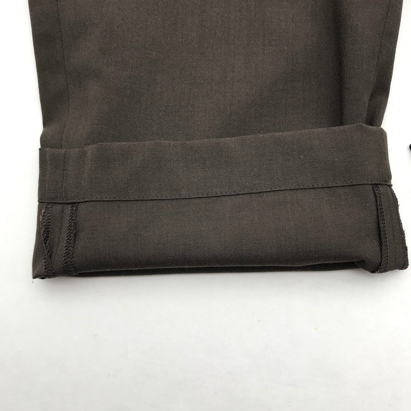 【中古品】【メンズ】 UN UNBIENT アン UNPT60 ONE TUCK TROUSERS パンツ ボトムス 古着 151-260729-mh-07-fuzh サイズ：1 カラー：ブラウン 万代Net店