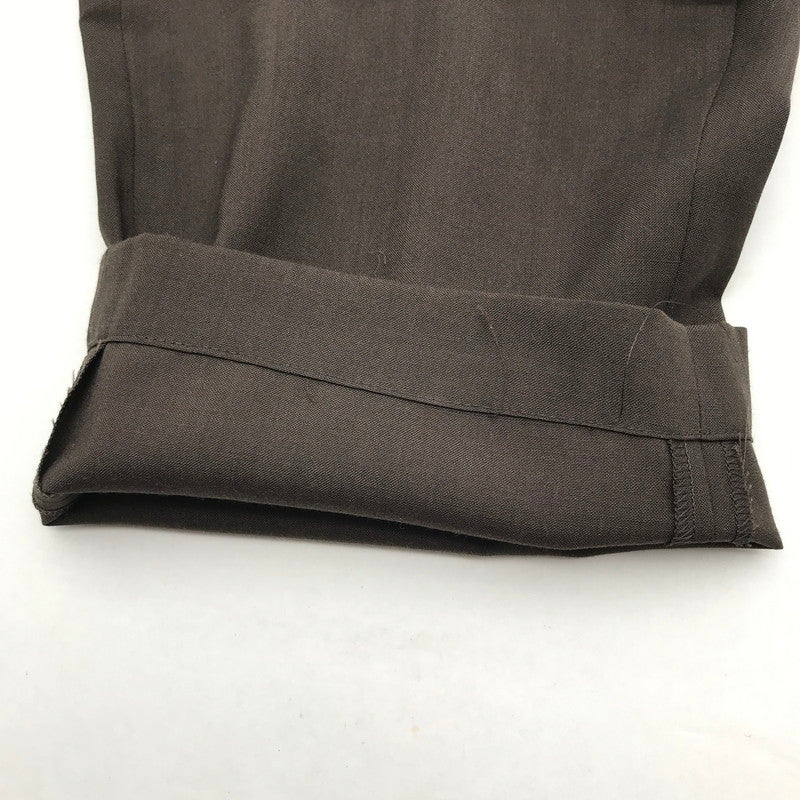 【中古品】【メンズ】 UN UNBIENT アン UNPT60 ONE TUCK TROUSERS パンツ ボトムス 古着 151-260729-mh-07-fuzh サイズ：1 カラー：ブラウン 万代Net店