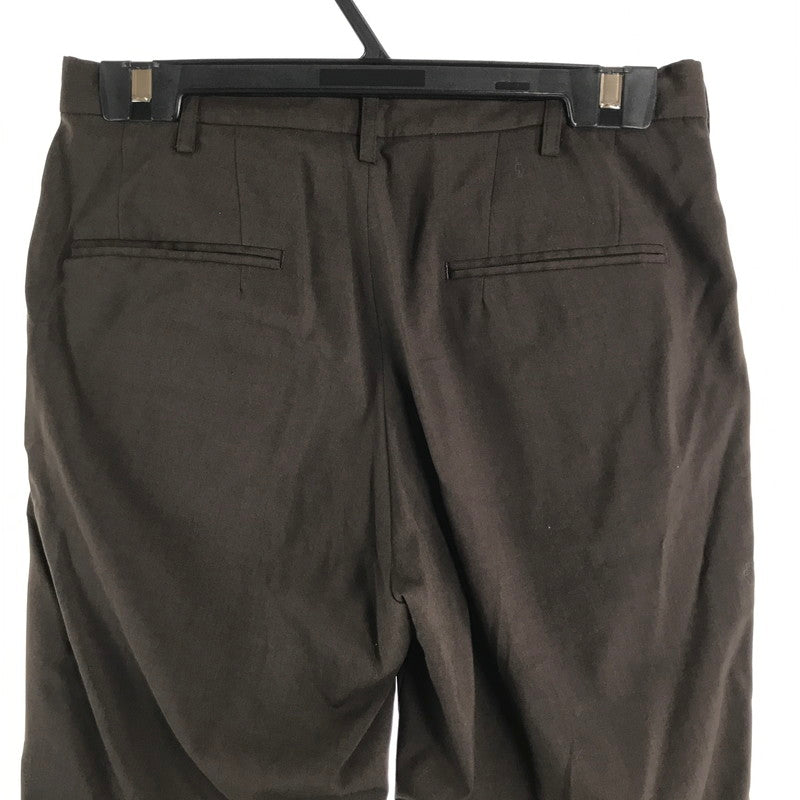 【中古品】【メンズ】 UN UNBIENT アン UNPT60 ONE TUCK TROUSERS パンツ ボトムス 古着 151-260729-mh-07-fuzh サイズ：1 カラー：ブラウン 万代Net店