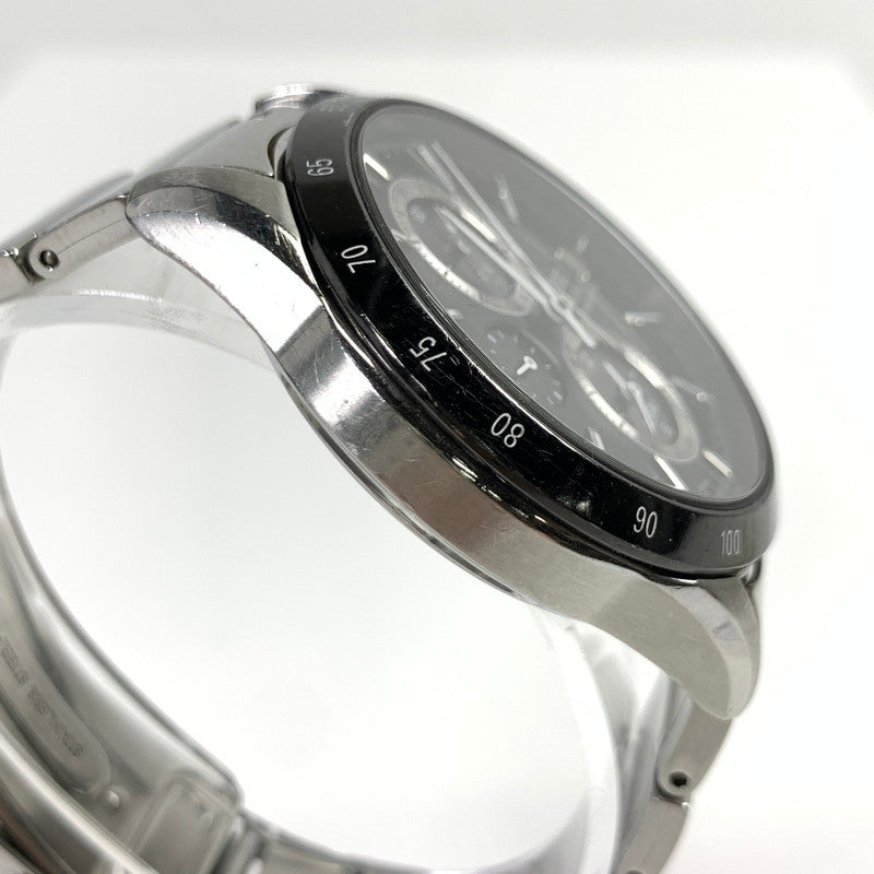 【中古品】【メンズ】 SEIKO セイコー V172-2AP0 ソーラー クロノグラフ 腕時計 SILVER.BLACK 本体のみ ※キズ有 時計 197-260717-io-18-fuzh 万代Net店