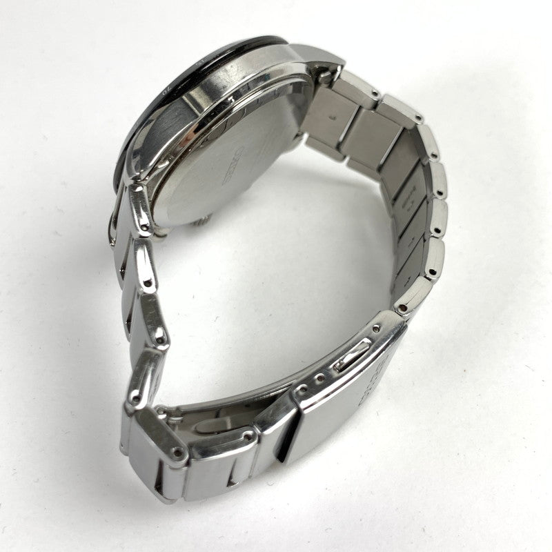 【中古品】【メンズ】 SEIKO セイコー V172-2AP0 ソーラー クロノグラフ 腕時計 SILVER.BLACK 本体のみ ※キズ有 時計 197-260717-io-18-fuzh 万代Net店