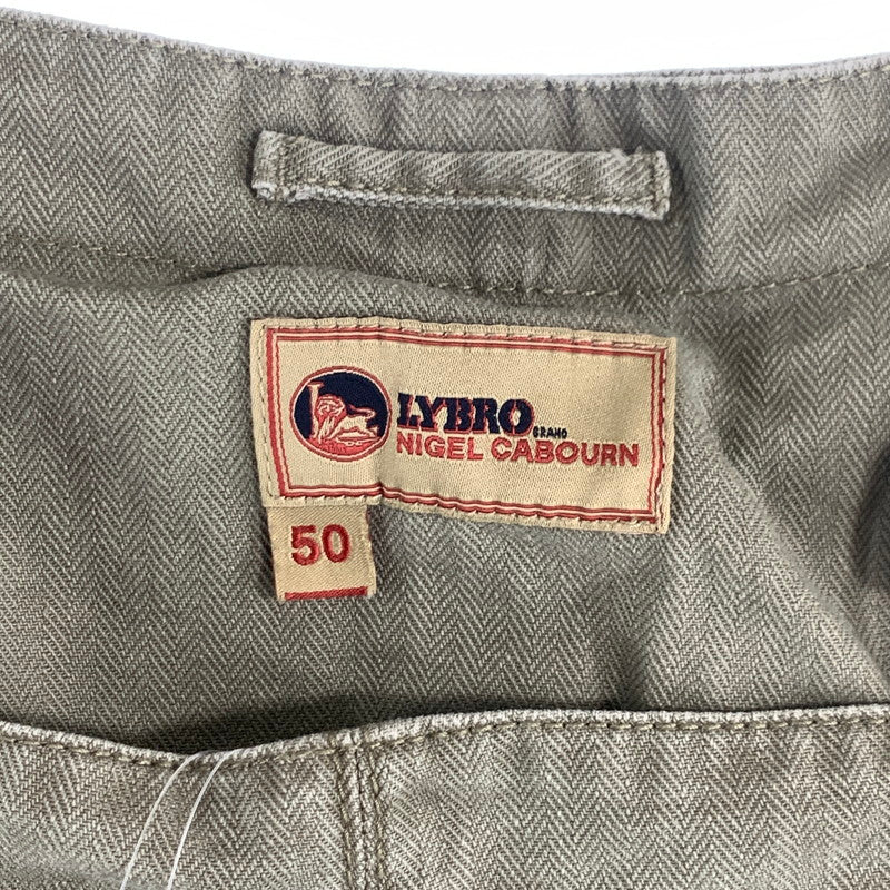 【中古品】【メンズ】 LYBRO NIGEL CABOURN ライブロ ナイジェルケーボン オーバーオール つなぎ オールインワン ブランド 古着 140-260726-gm-35-fuzh サイズ：50 カラー：カーキ 万代Net店