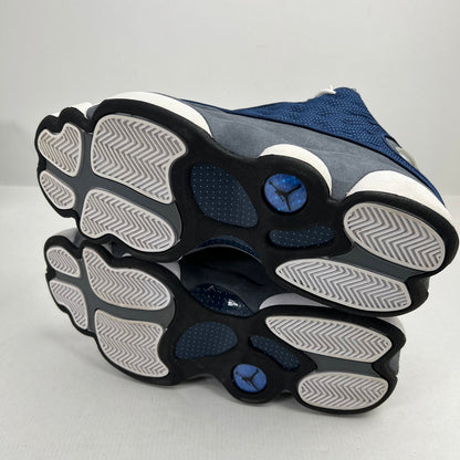 【中古品】【メンズ】 NIKE ナイキ 414571-404 AIR JORDAN 13 "FLINT GREY" 紺.灰.白 SIZE:27.5cm 黒タグ・箱付属 スニーカー 靴 ※小さな汚れ・外箱傷みあり 160-260719-io-10-fuzh 万代Net店