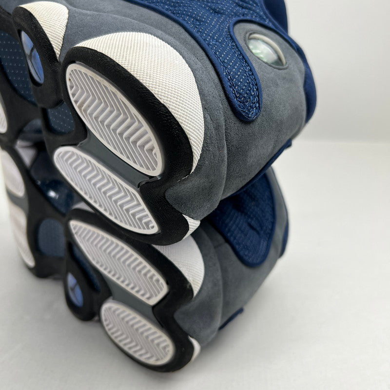 【中古品】【メンズ】 NIKE ナイキ 414571-404 AIR JORDAN 13 "FLINT GREY" 紺.灰.白 SIZE:27.5cm 黒タグ・箱付属 スニーカー 靴 ※小さな汚れ・外箱傷みあり 160-260719-io-10-fuzh 万代Net店