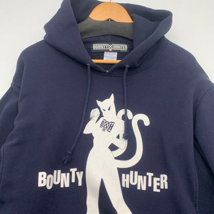 【中古品】【メンズ】 CREAM SODA×BOUNTY HUNTER PARKA クリームソーダ × バウンティハンター パーカー USA製 トップス ブランド 古着 145-260725-gm-27-fuzh サイズ：XL カラー：ブラック 万代Net店