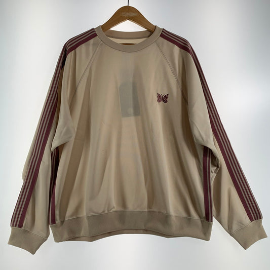 【中古品】【メンズ】 NEEDLES ニードルズ QV306 TRACK CREW NECK SHIRT トラック クルーネック 長袖 シャツ CREAM.PINK SIZE:L ※汚れ有 140-260719-io-55-fuzh 万代Net店