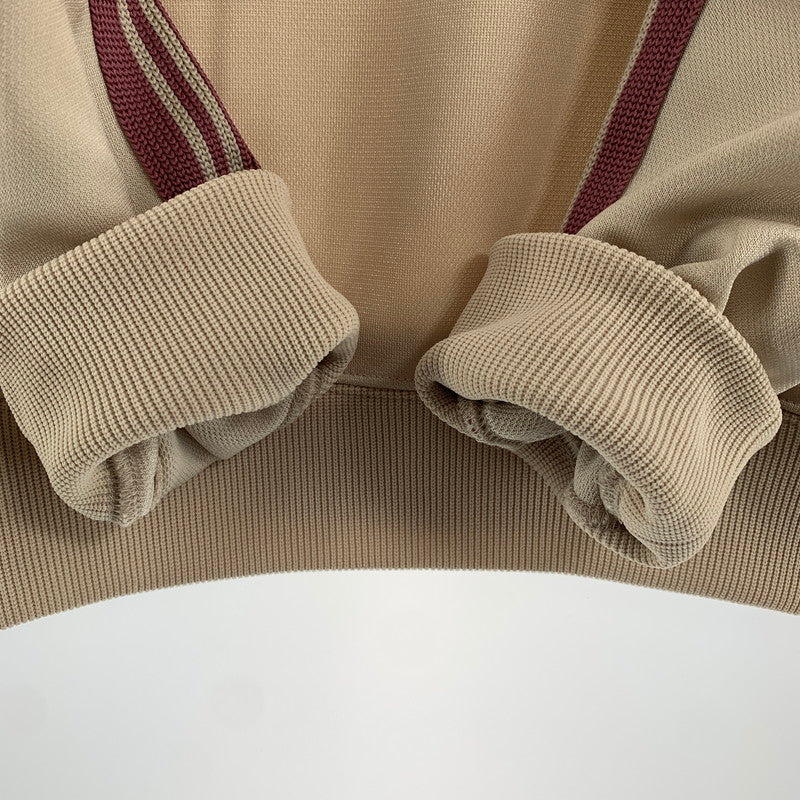 【中古品】【メンズ】 NEEDLES ニードルズ QV306 TRACK CREW NECK SHIRT トラック クルーネック 長袖 シャツ CREAM.PINK SIZE:L ※汚れ有 140-260719-io-55-fuzh 万代Net店