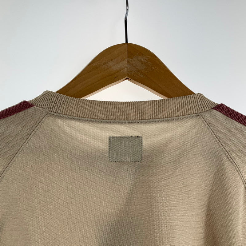 【中古品】【メンズ】 NEEDLES ニードルズ QV306 TRACK CREW NECK SHIRT トラック クルーネック 長袖 シャツ CREAM.PINK SIZE:L ※汚れ有 140-260719-io-55-fuzh 万代Net店