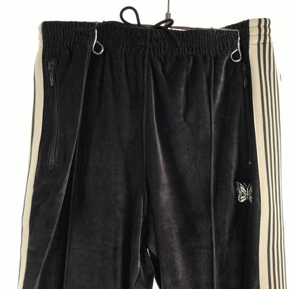 【中古品】【メンズ】 NEEDLES ニードルズ QV321 VELOUR 25SS NARROW TRACK PANT ベロア ナロートラックパンツ カラーCHARCOAL SIZE:M 151-260720-ky-04-fuzh 万代Net店