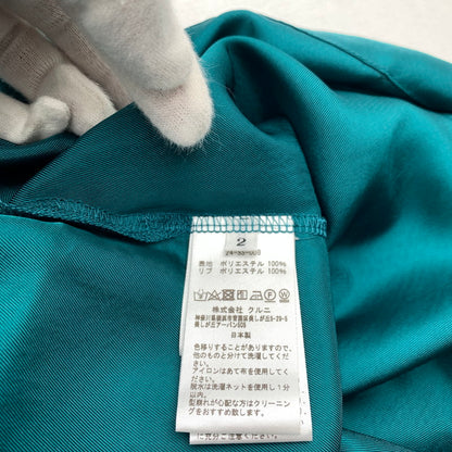 【中古品】【メンズ】 CULLNI クルニ SIDE SLIT WIDE SHIRTS サイドスリット ワイド シャツ 半袖 GREEN SIZE:02 タグ付 ※汚れ・シワあり 140-260719-io-57-fuzh 万代Net店