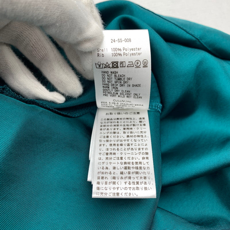 【中古品】【メンズ】 CULLNI クルニ SIDE SLIT WIDE SHIRTS サイドスリット ワイド シャツ 半袖 GREEN SIZE:02 タグ付 ※汚れ・シワあり 140-260719-io-57-fuzh 万代Net店