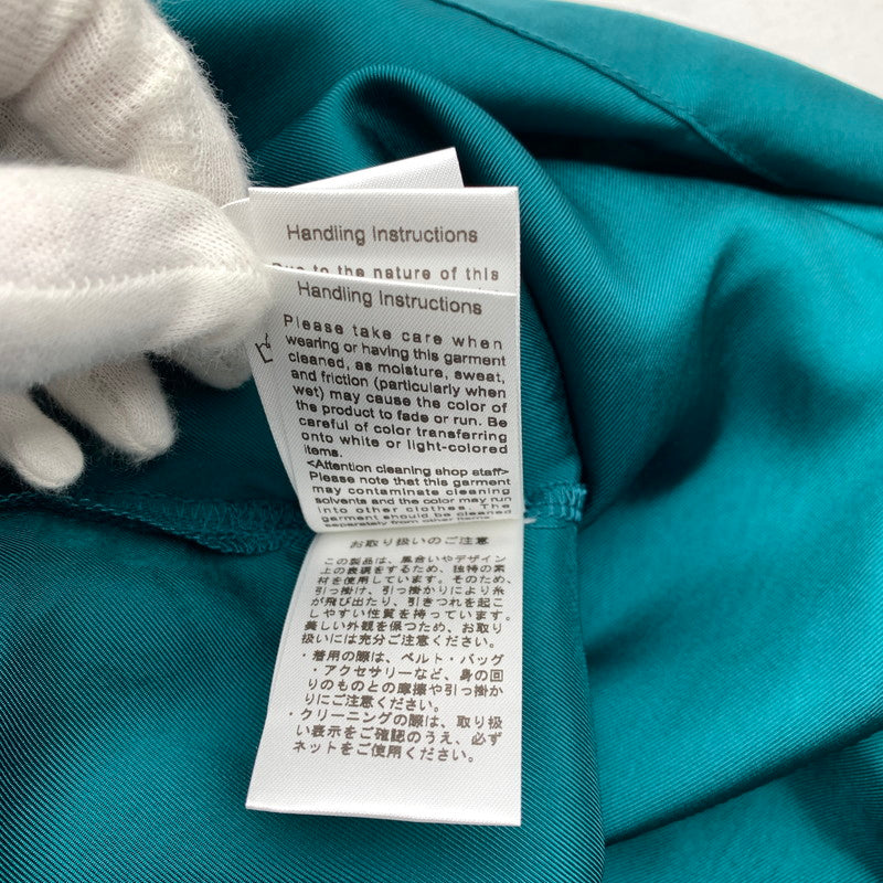 【中古品】【メンズ】 CULLNI クルニ SIDE SLIT WIDE SHIRTS サイドスリット ワイド シャツ 半袖 GREEN SIZE:02 タグ付 ※汚れ・シワあり 140-260719-io-57-fuzh 万代Net店