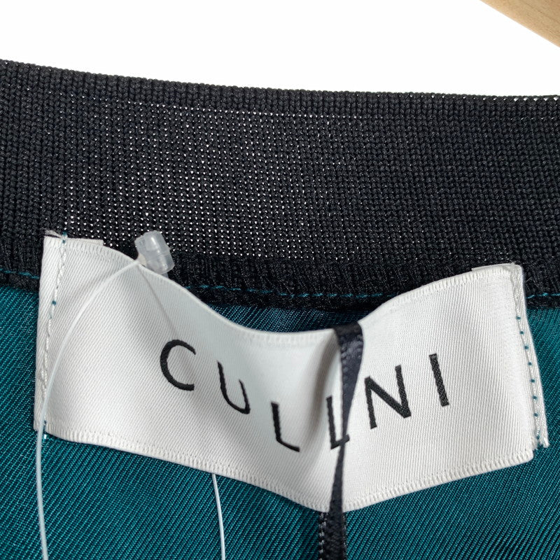 【中古品】【メンズ】 CULLNI クルニ SIDE SLIT WIDE SHIRTS サイドスリット ワイド シャツ 半袖 GREEN SIZE:02 タグ付 ※汚れ・シワあり 140-260719-io-57-fuzh 万代Net店