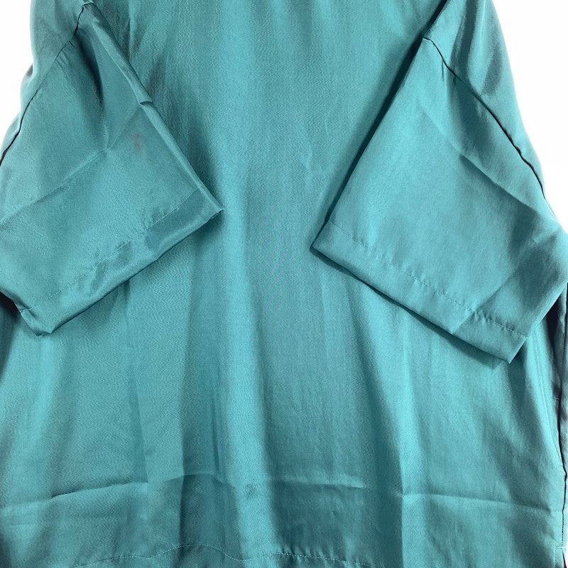 【中古品】【メンズ】 CULLNI クルニ SIDE SLIT WIDE SHIRTS サイドスリット ワイド シャツ 半袖 GREEN SIZE:02 タグ付 ※汚れ・シワあり 140-260719-io-57-fuzh 万代Net店