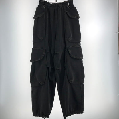 【中古品】【メンズ】 ENTIRE STUDIOS エンタイアスタジオ ES2379 24SS SWEAT CARGO PANTS スェット カーゴパンツ カラーBLACK SIZE:S 152-260720-ky-06-fuzh 万代Net店