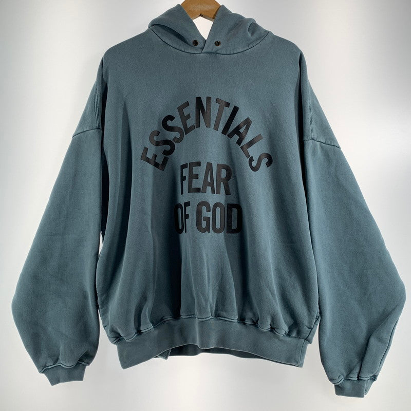 【中古品】【メンズ】 FOG ESSENTIALS エフオージーエッセンシャルズ ARCH LOGO PULLOVER ロゴ プルオーバー パーカー DARK BLUE SIZE:L 142-260719-io-56-fuzh 万代Net店