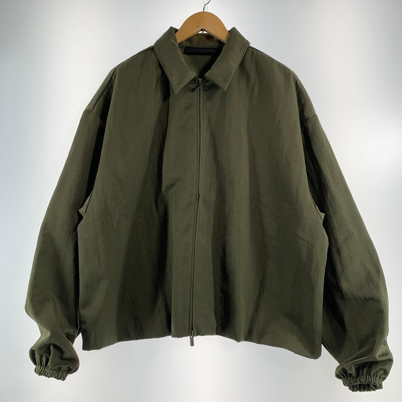 【中古品】【メンズ】 FOG ESSENTIALS エフオージーエッセンシャルズ TEXTURED NYLON TRUCKER JACKET テクスチャード ナイロン トラックジャケット KHAKI SIZE:M 142-260719-io-59-fuzh 万代Net店