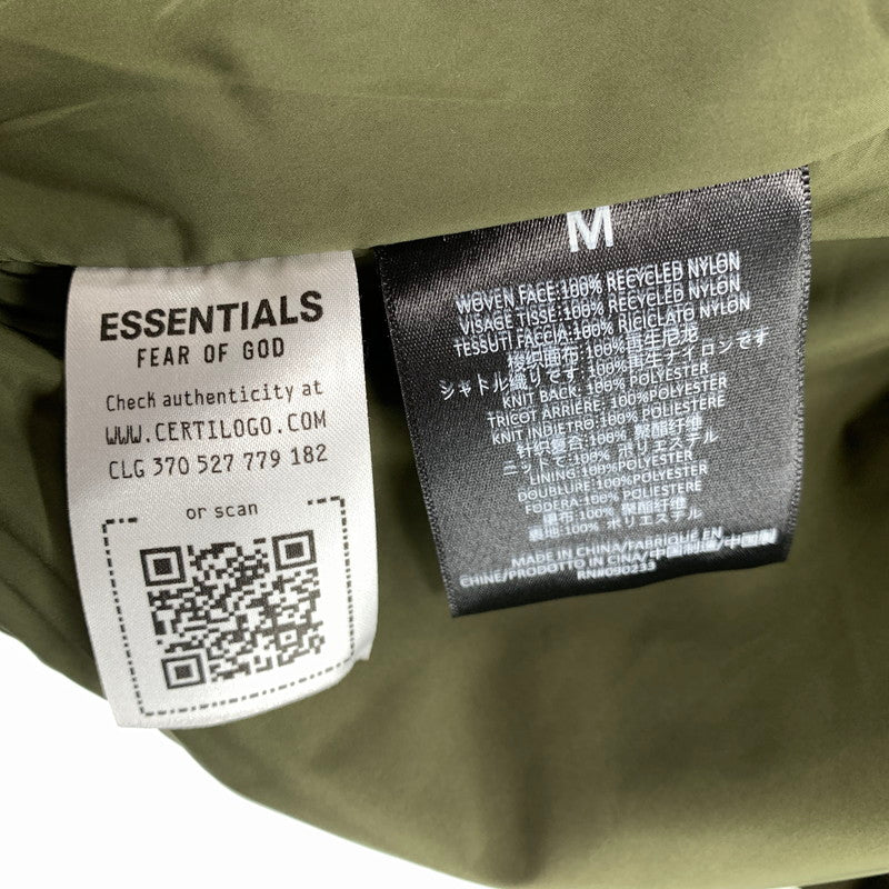 【中古品】【メンズ】 FOG ESSENTIALS エフオージーエッセンシャルズ TEXTURED NYLON TRUCKER JACKET テクスチャード ナイロン トラックジャケット KHAKI SIZE:M 142-260719-io-59-fuzh 万代Net店