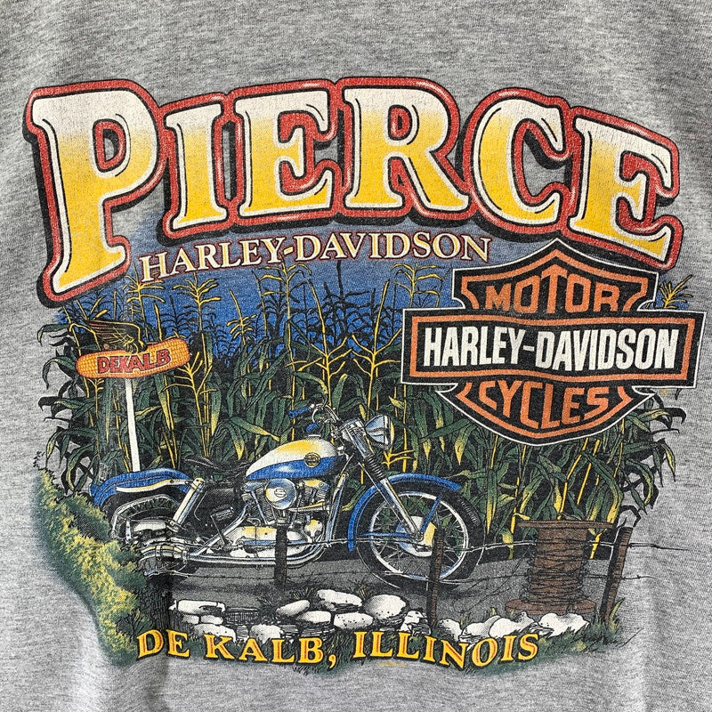 【中古品】【メンズ】 HARLEY－DAVIDSON ハーレーダビッドソン I GOT MINE USA製 2002 トップス 半袖 Tシャツ 古着 145-260726-mh-05-fuzh サイズ：XL カラー：グレー 万代Net店