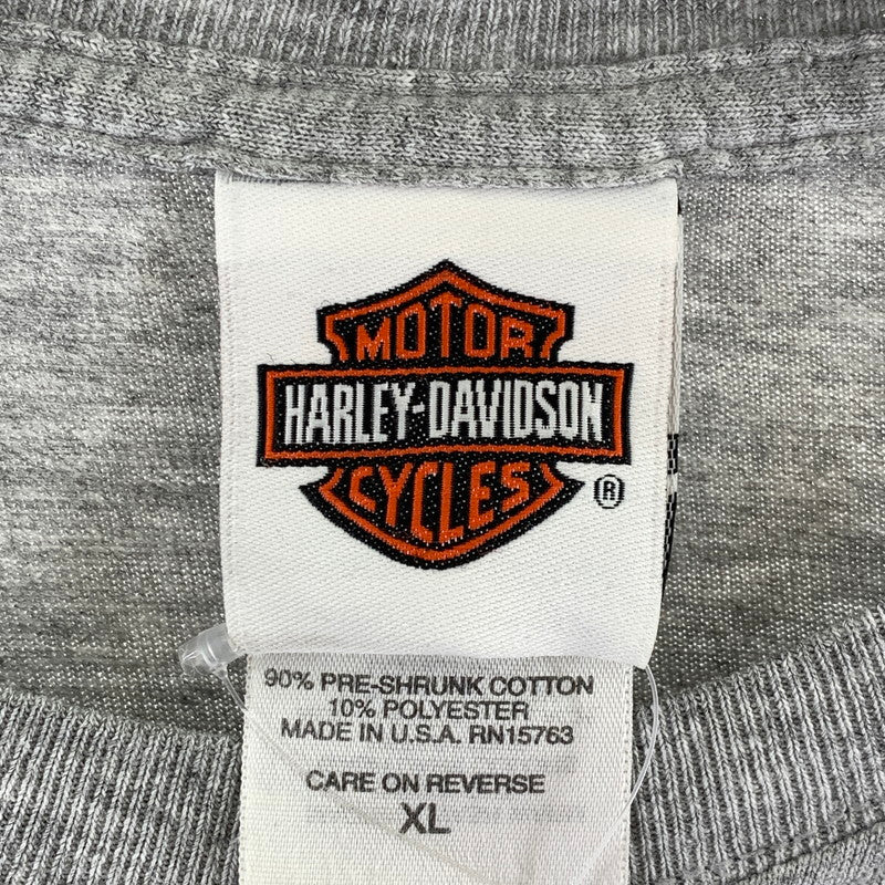 【中古品】【メンズ】 HARLEY－DAVIDSON ハーレーダビッドソン I GOT MINE USA製 2002 トップス 半袖 Tシャツ 古着 145-260726-mh-05-fuzh サイズ：XL カラー：グレー 万代Net店